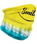 Balaclavas Tie Dye Print Headband Bandana Scarf Neck Warmer Headwear Balaclava for Sports - All Smile - C8199XO6M9G $14.11