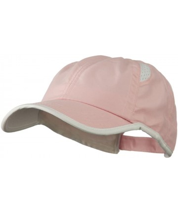 Baseball Caps Microfiber Casual Cap With Moisture Sweatband - Black White OSFM - Pink White - C511C0N7GZ9 $14.84