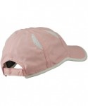 Baseball Caps Microfiber Casual Cap With Moisture Sweatband - Black White OSFM - Pink White - C511C0N7GZ9 $14.84