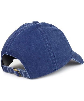 Baseball Caps Bad Hair Day Embroidered Unstructured Washed Cotton Baseball Dad Cap - Navy - C418QSZSODO $24.22