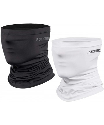 Balaclavas Cooling Neck Gaiter Mens Face Mask Bandana UPF50 UV Protection Sun Blocking Face Scarf Headband - White 1+black 1 ...