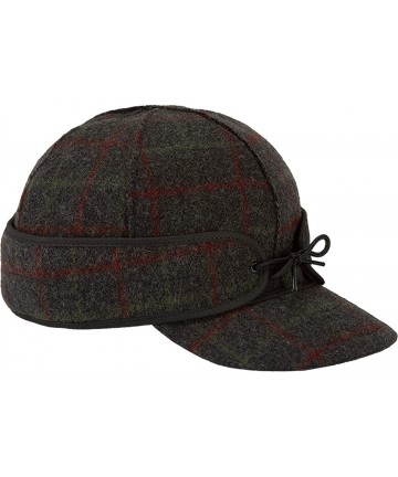 Newsboy Caps Original Kromer Cap - Winter Wool Hat with Earflap - Adirondack Plaid - C0119L8H5B1 $51.02