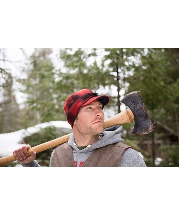 Newsboy Caps Original Kromer Cap - Winter Wool Hat with Earflap - Adirondack Plaid - C0119L8H5B1 $51.02