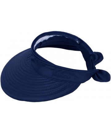 Sun Hats Women's 2 in 1 Outdoor Sportswear Golf/Tennis Visor UV Protection Hat - 2284_dark Blue - CS18D8NS03X $18.05