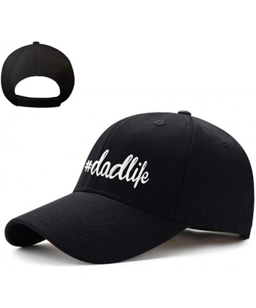 Baseball Caps Funny Adjustable Hat Cotton Trucker Baseball Cap Hat for Party - Black Dadlife2 - CK18W5IDSK7 $14.27