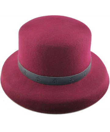 Sun Hats Cloche Hats for Women 100% Wool Fedora Bucket Bowler Hat 1920s Vintage Kentucky Derby Church Party Hats - CZ194L87D4...