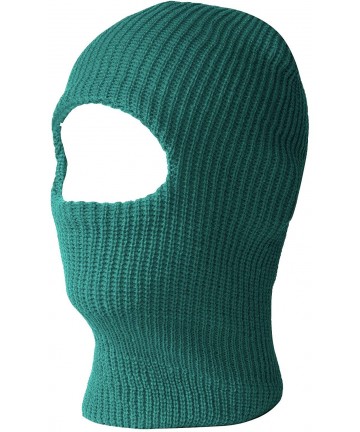 Skullies & Beanies 1 One Hole Ski Mask (Solids & Neon Available) - Forest Green - CS11Y93BXFR $17.50