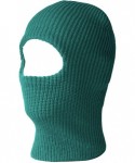 Skullies & Beanies 1 One Hole Ski Mask (Solids & Neon Available) - Forest Green - CS11Y93BXFR $12.50
