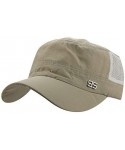 Baseball Caps Mens Women Summer Outdoor Sport Army Flat Top Baseball Hat Running Visor Sun Cap - Beige - C5189ZM8EKO $14.26