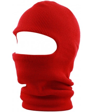 Skullies & Beanies Made in USA Unisex Thick and Long Face Ski Mask Winter Beanie - Red - C212N6BP9O2 $13.76