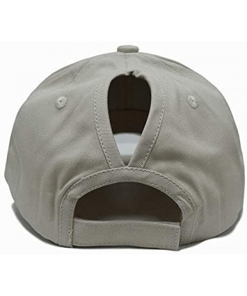 Baseball Caps Ponytail Trucker Hats & Baseball Caps for Women- Adjustable- Sports- Fitness - Baseball Khaki - C118QIMNG0S $13.14