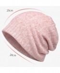 Skullies & Beanies Cancer Hats for Women- Sleep Cap Turban Solid Breathable Chemo Beanie Turban Headwear - CH1989Z53HY $14.08