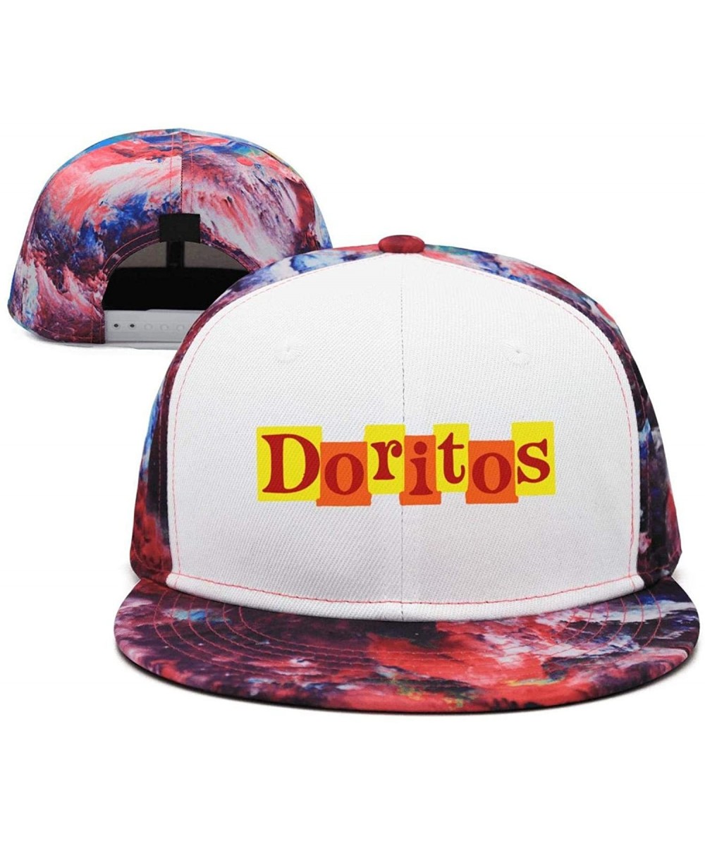 Baseball Caps Men/Women Print Adjustable Doritos-Corn-Flake-Logo- Outdoor Flat Brim Trucker Cap - Pink-17 - CI18QTGTLM0 $22.12
