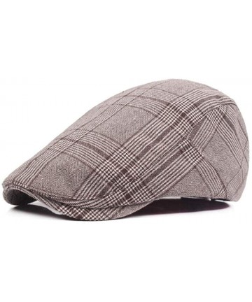 Newsboy Caps Men's Cotton Flat Ivy Gatsby Newsboy Driving Hat Cap - New Style-c - CC18M00HSCX $17.58