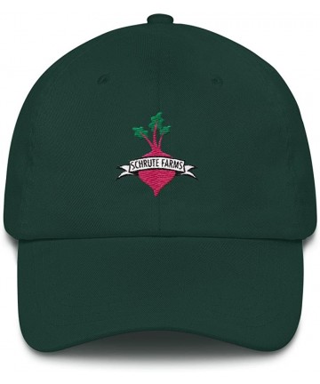 Baseball Caps Schrute Farms The Office Hat Dwight Schrute Beet Farm Embroidered The Office Fan Gift - Spruce - C918CIC5Q7W $3...