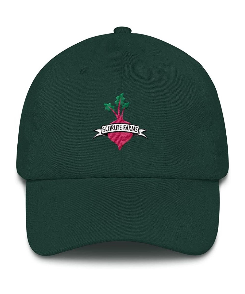 Baseball Caps Schrute Farms The Office Hat Dwight Schrute Beet Farm Embroidered The Office Fan Gift - Spruce - C918CIC5Q7W $3...