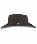 Sun Hats Drover Oil Skin Hat - Item 1050 - Brown - C8117QUUFC7 $67.06
