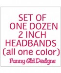 Headbands 1 DOZEN 2 Inch Wide Cotton Stretch Headbands OFFICIAL HEADBANDS - Available - CM11L8HCYZZ $26.28