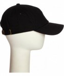 Baseball Caps D&I Plain Dad Hat 100% Cotton Unstructured Hat Men Women Adjustable Strap - 1pk - Black - CX180OUD70R $13.59