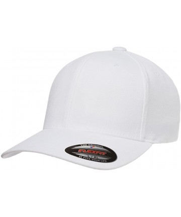 Baseball Caps Flexfit Premium Original Pro-Formance Solid Blank Baseball Fitted Cap-6580 - White - CE188UDGY4O $12.63