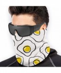 Balaclavas Neck Gaiter Headwear Face Sun Mask Magic Scarf Bandana Balaclava - Omelette Black Yellow - CM1979MHR6H $24.55