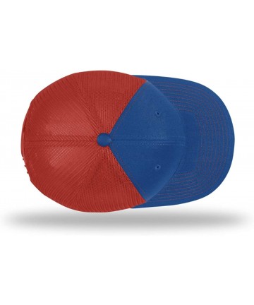 Baseball Caps Trump Train Hat with Mesh Back - Royal Blue / Red Mesh - C7192UDQRE8 $44.79