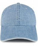 Baseball Caps Low Profile Unstructured Denim Garment Washed Baseball Cap - Light Blue - C418688N6W4 $16.65