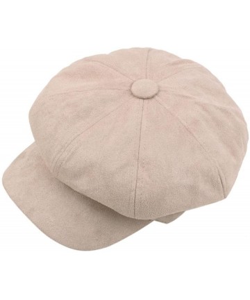 Berets Clearance ️Women Ladies Casual Vintage Octagonal Hat Winter Warmer Berets Hat (Beige) - Beige - CK18H3DTI0L $15.17