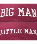 Baseball Caps Big Man Little Man Hat Father Son Matching Cap Fun Gifts - Maroon - C718SGUTYHW $27.02