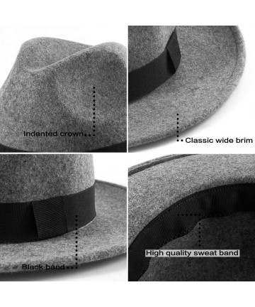 Fedoras Fedora Hats for Women DIY Band Belt Buckle Wool or Straw Wide Brim Beach Sun Hat - C818ZID5004 $31.03