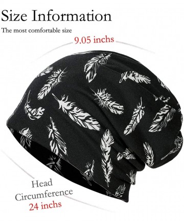 Skullies & Beanies Womens Slouchy Beanie Cotton Chemo Caps Cancer Headwear Hats Turban - 4 Pair-campaign 1 - CH18XKDWC2S $22.56