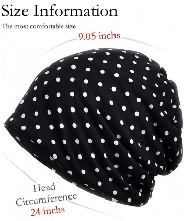 Skullies & Beanies Womens Slouchy Beanie Cotton Chemo Caps Cancer Headwear Hats Turban - 4 Pair-campaign 1 - CH18XKDWC2S $22.56