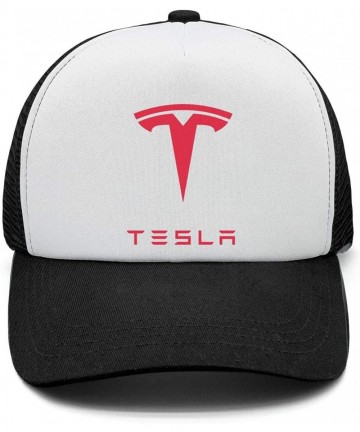 Baseball Caps Classic Tesla Car Baseball Hat for Mens Womens Trucker Cap - Tesla-8 - C018LG92RN9 $27.25