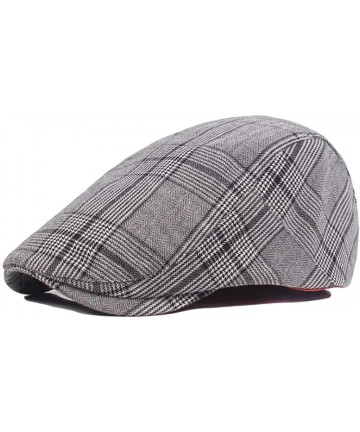 Newsboy Caps Men's Cotton Flat Ivy Gatsby Newsboy Driving Hat Cap - New Style-b - CS18M00DQ2D $17.02