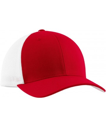 Baseball Caps Men's Flexfit Mesh Back Cap - True Red/ White - CF11NGR04LL $18.40