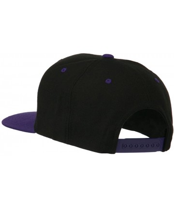 Baseball Caps Halloween Monster Stitches Embroidered Snapback Cap - Black Purple - C311ONZ5YOR $30.19