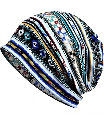Skullies & Beanies Chemo Caps Cancer Headwear Infinity Scarf for Women - 2 Pack Blue/Red - C518OR63M5C $17.48