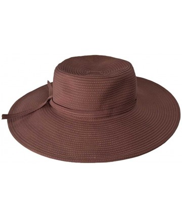 Sun Hats Packable- Crushable UPF 50+ Protective Sun Hat with 4" Brim - NH53 - Medium Brown - C0112HJMU3T $35.31