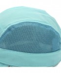 Sun Hats Kids Sun Protection Hat Lightweight Mesh Flap Cap Quick Dry Detachable - Sky Nature - CD18E7Q4U29 $21.71