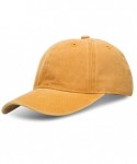 Baseball Caps Custom Ponytail Baseball Cap Personalized Messy Bun Hat Mesh Visor Trucker Hat - Denim Yellow - CD18GZH5Z2C $23.02