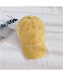 Baseball Caps Custom Ponytail Baseball Cap Personalized Messy Bun Hat Mesh Visor Trucker Hat - Denim Yellow - CD18GZH5Z2C $23.02