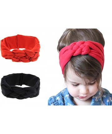 Headbands Elastic Flower Printed Turban Head Wrap Headband Twisted Hair Band - Zh1 - C318I40ZRDA $19.77