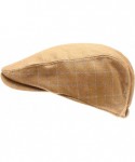 Newsboy Caps Men's Classic Flat Ivy Gatsby Cabbie Newsboy Hat with Elastic Comfortable Fit and Soft Quilted Lining. - CB18Y90...
