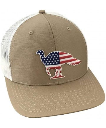 Baseball Caps Old Glory Wary Tom - Adjustable Cap - Tan/White - CE18W3Q3Y7Q $37.30