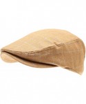 Newsboy Caps Men's Classic Flat Ivy Gatsby Cabbie Newsboy Hat with Elastic Comfortable Fit and Soft Quilted Lining. - CB18Y90...