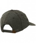 Baseball Caps American Moose Embroidered Washed Cap - Black - CC11QLM5Z6H $34.70
