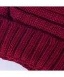 Skullies & Beanies 2 Pack Parent-Child Hat Winter Baggy Slouchy Beanie Hat Warm Knit Pom Pom Beanie for Women & Baby - CG184W...