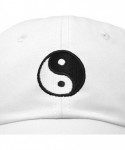 Baseball Caps Ying Yang Dad Hat Baseball Cap Zen Peace Balance Philosophy - White - C518XRL2EOD $17.53