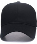 Baseball Caps Custom Embroidered Baseball Caps Ponytail Messy High Bun Hat Ponycaps Adjustable Mesh Trucker Hats - Black - CW...