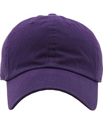 Baseball Caps Dad Hat Adjustable Plain Cotton Cap Polo Style Low Profile Baseball Caps Unstructured - Purple - CD12FOW5NJN $1...
